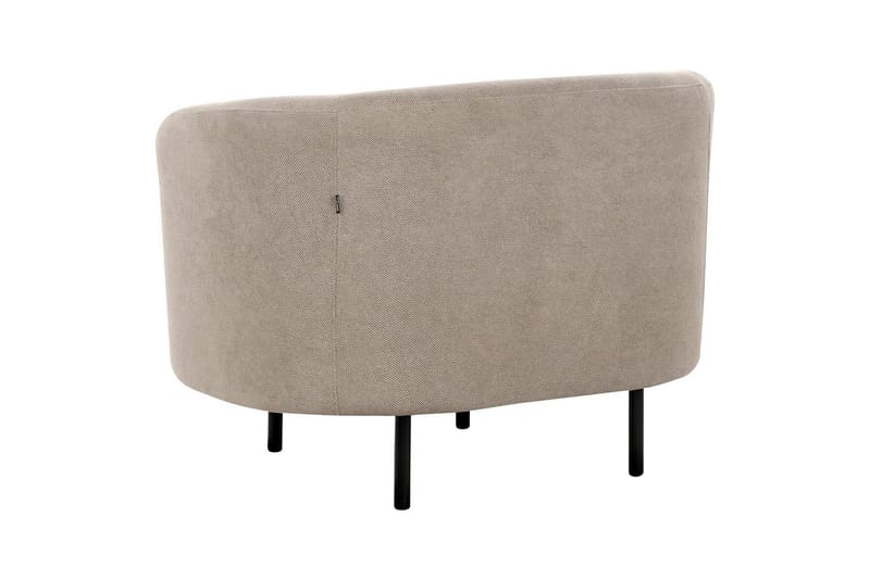 Fåtölj Loen - Taupe, grå, svart/Polyester - Möbler - Fåtölj & stolar - Fåtölj