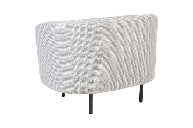 Fåtölj Loen - Vit, Svart/Polyester - Möbler - Fåtölj & stolar - Fåtölj