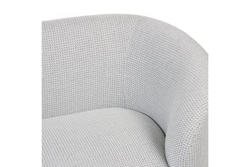 Fåtölj Loen - Vit, Svart/Polyester - Möbler - Fåtölj & stolar - Fåtölj