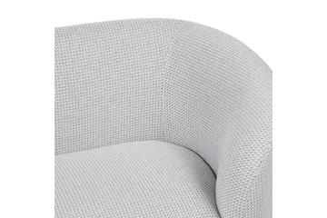 Fåtölj Loen - Vit, Svart/Polyester - Möbler - Fåtölj & stolar - Fåtölj