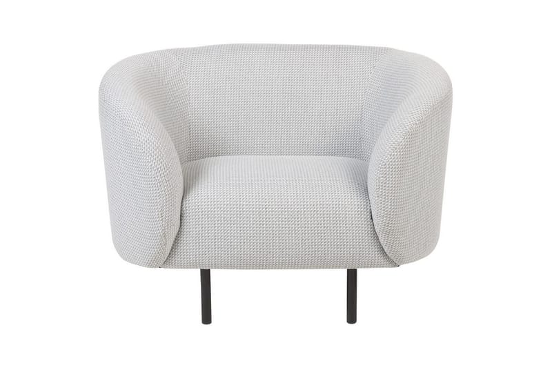 Fåtölj Loen - Vit, Svart/Polyester - Möbler - Fåtölj & stolar - Fåtölj