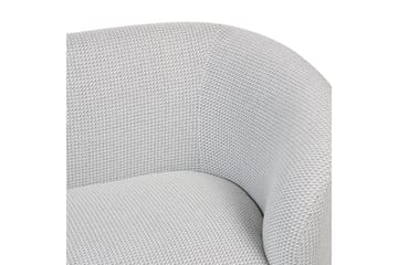 Fåtölj Loen - Vit, Svart/Polyester - Möbler - Fåtölj & stolar - Fåtölj