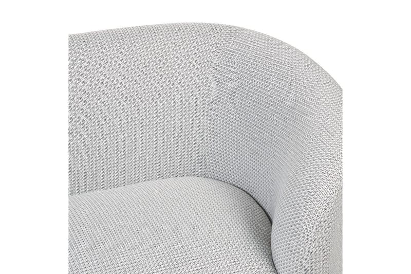 Fåtölj Loen - Vit, Svart/Polyester - Möbler - Fåtölj & stolar - Fåtölj