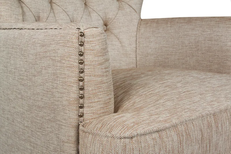 Londonia Fåtölj i Linne - Sandbeige - Möbler - Fåtölj & stolar - Fåtölj