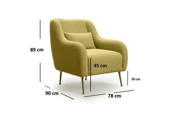 Longbush Fåtölj - Gul - Möbler - Fåtölj & stolar - Fåtölj