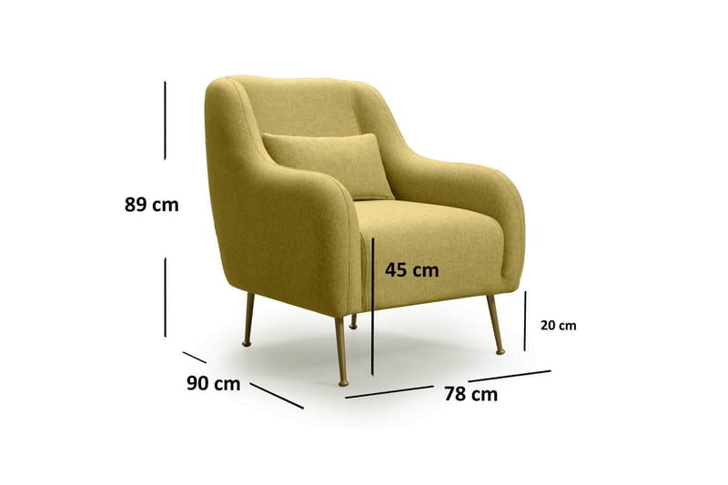 Longbush Fåtölj - Gul - Möbler - Fåtölj & stolar - Fåtölj