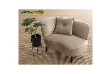 Loungefåtölj Asra - Khaki - Möbler - Fåtölj & stolar - Fåtölj