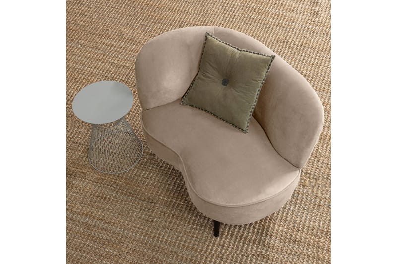 Loungefåtölj Asra - Khaki - Möbler - Fåtölj & stolar - Fåtölj