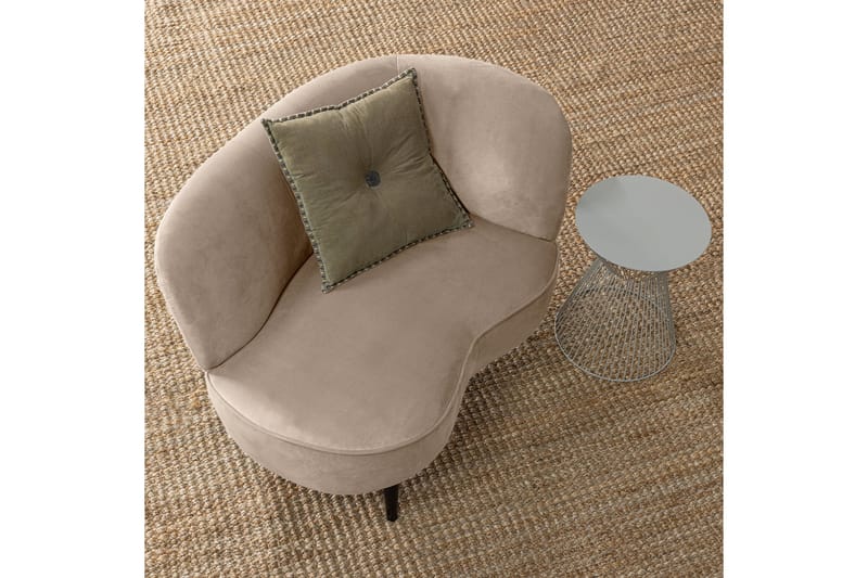 Loungefåtölj Asra - Khaki - Möbler - Fåtölj & stolar - Fåtölj
