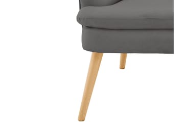 Loungefåtölj Krugerville - Tyg/Antracit - Möbler - Fåtölj & stolar - Fåtölj