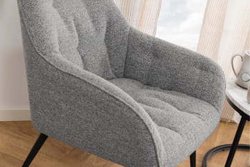 Loungefåtölj Olze - Grå - Möbler - Fåtölj & stolar - Fåtölj