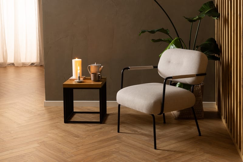 Loungefåtölj Saori - Beige - Möbler - Fåtölj & stolar - Fåtölj