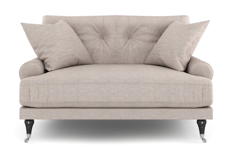 Loveseat Webber - Beige|Krom - Möbler - Fåtölj & stolar - Fåtölj