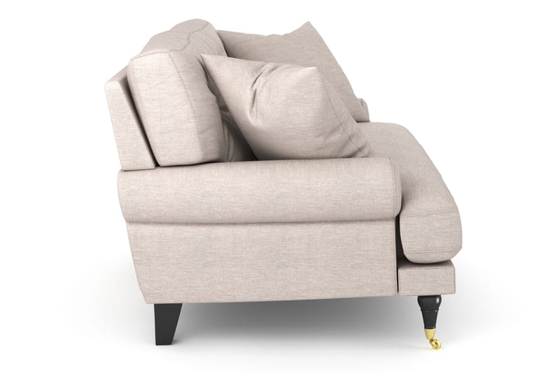 Loveseat Webber - Beige|Mässing - Möbler - Fåtölj & stolar - Fåtölj