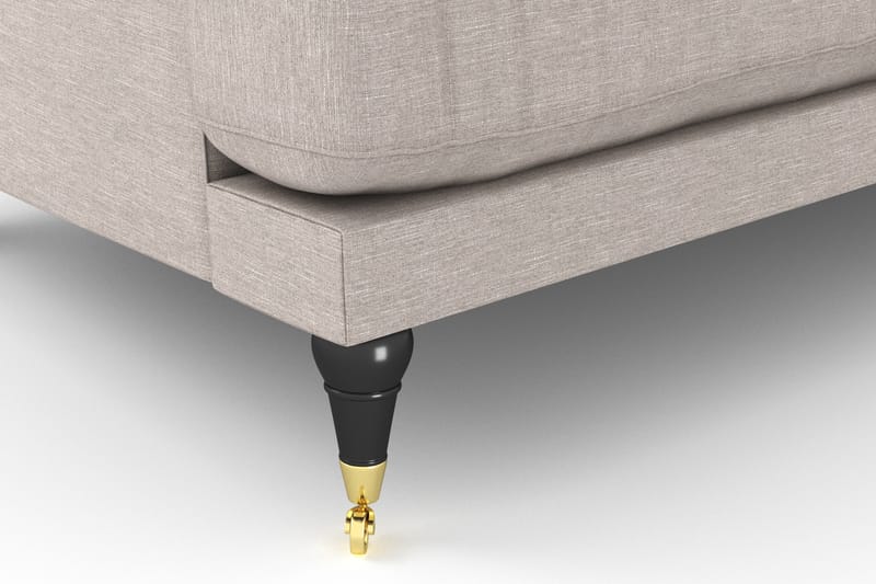 Loveseat Webber - Beige|Mässing - Möbler - Fåtölj & stolar - Fåtölj