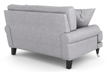 Loveseat Webber - Ljusgrå|Krom - Möbler - Fåtölj & stolar - Fåtölj