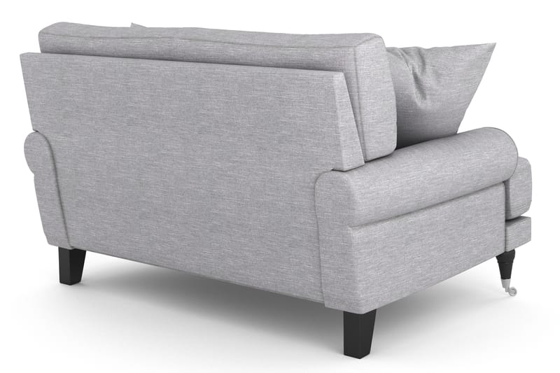 Loveseat Webber - Ljusgrå|Krom - Möbler - Fåtölj & stolar - Fåtölj