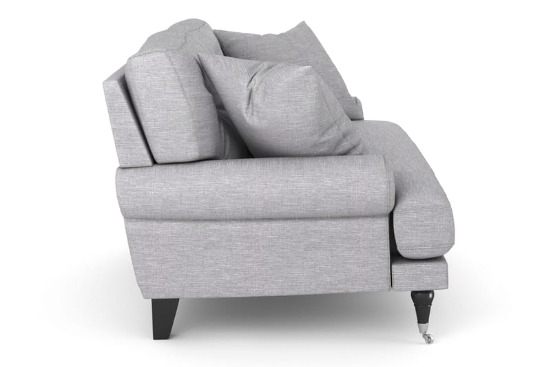 Loveseat Webber - Ljusgrå|Krom - Möbler - Fåtölj & stolar - Fåtölj