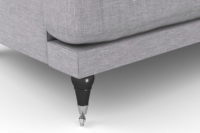 Loveseat Webber - Ljusgrå|Krom - Möbler - Fåtölj & stolar - Fåtölj
