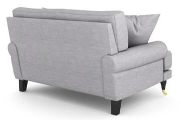 Loveseat Webber - Ljusgrå|Mässing - Möbler - Fåtölj & stolar - Fåtölj