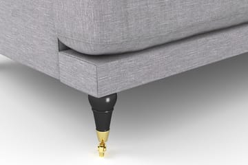 Loveseat Webber - Ljusgrå|Mässing - Möbler - Fåtölj & stolar - Fåtölj