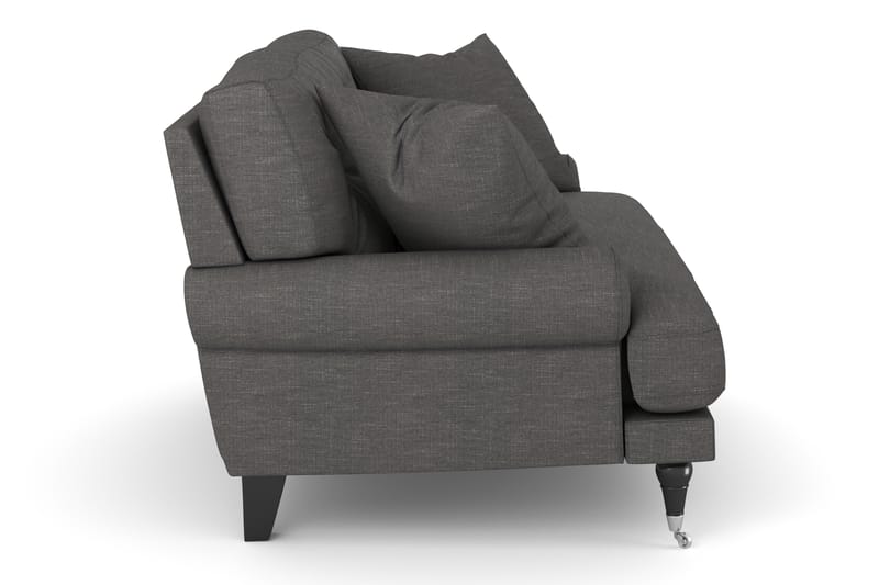 Loveseat Webber - Mörkgrå|Krom - Möbler - Fåtölj & stolar - Fåtölj