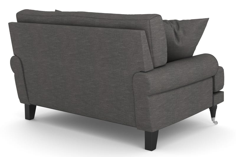 Loveseat Webber - Mörkgrå|Krom - Möbler - Fåtölj & stolar - Fåtölj
