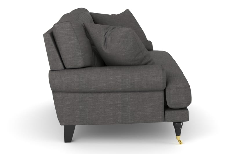 Loveseat Webber - Mörkgrå|Mässing - Möbler - Fåtölj & stolar - Fåtölj