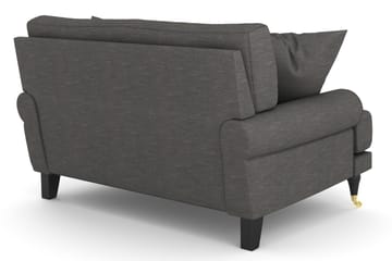 Loveseat Webber - Mörkgrå|Mässing - Möbler - Fåtölj & stolar - Fåtölj
