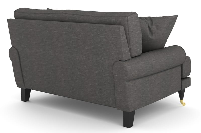 Loveseat Webber - Mörkgrå|Mässing - Möbler - Fåtölj & stolar - Fåtölj
