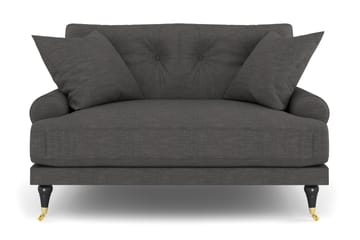 Loveseat Webber - Mörkgrå|Mässing - Möbler - Fåtölj & stolar - Fåtölj