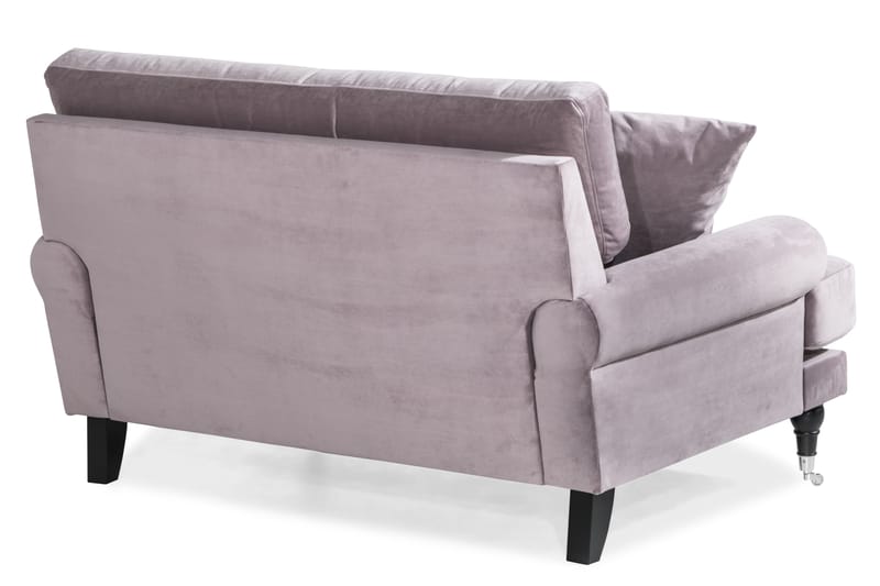 Loveseat Webber Sammet - Lila|Krom - Möbler - Fåtölj & stolar - Fåtölj