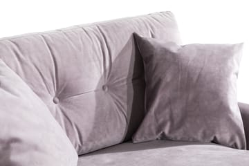 Loveseat Webber Sammet - Lila|Krom - Möbler - Fåtölj & stolar - Fåtölj