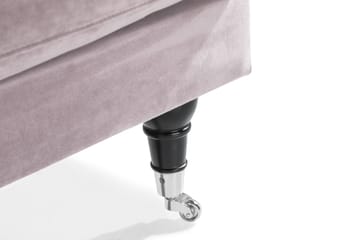 Loveseat Webber Sammet - Lila|Krom - Möbler - Fåtölj & stolar - Fåtölj