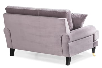 Loveseat Webber Sammet - Lila|Mässing - Möbler - Fåtölj & stolar - Fåtölj