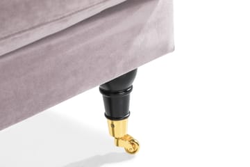 Loveseat Webber Sammet - Lila|Mässing - Möbler - Fåtölj & stolar - Fåtölj