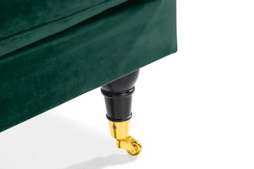 Loveseat Webber Sammet - Mörkgrön|Mässing - Möbler - Fåtölj & stolar - Fåtölj - Sammetsfåtölj
