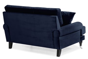 Loveseat Webber Sammet - Midnattsblå|Krom - Möbler - Fåtölj & stolar - Fåtölj