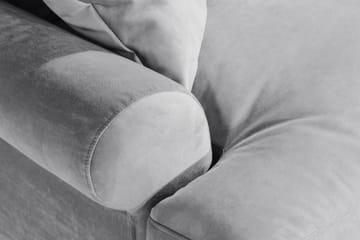 Loveseat Webber Sammet - Silvergrå|Mässing - Möbler - Fåtölj & stolar - Fåtölj - Sammetsfåtölj