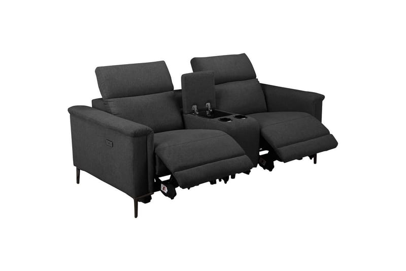 Lund Liggfåtölj - Grå - Möbler - Soffa - Biosoffa & reclinersoffa - 2 sits biosoffa & reclinersoffa