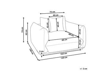 Fåtölj Luvos - Beige, ljust trä - Möbler - Fåtölj & stolar - Fåtölj