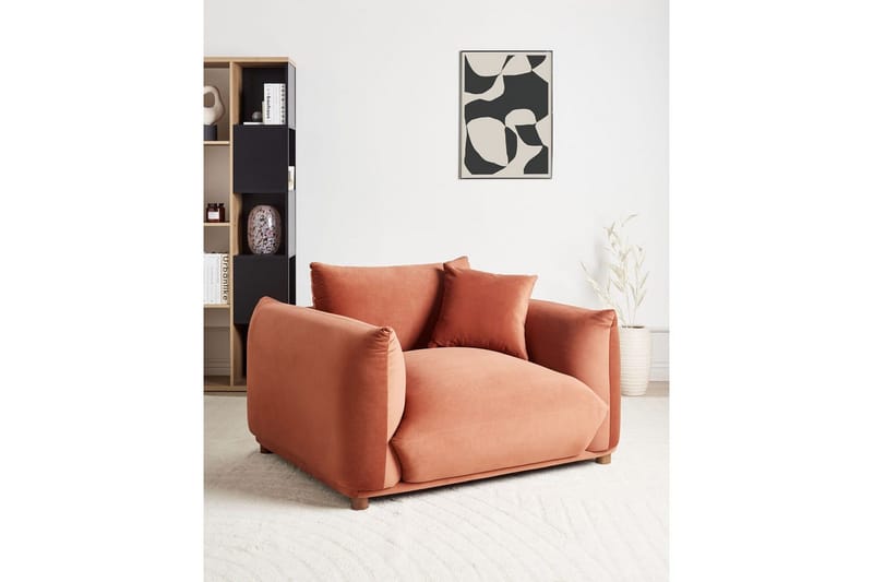 Fåtölj Luvos - Brunt, mörkt trä - Möbler - Fåtölj & stolar - Fåtölj