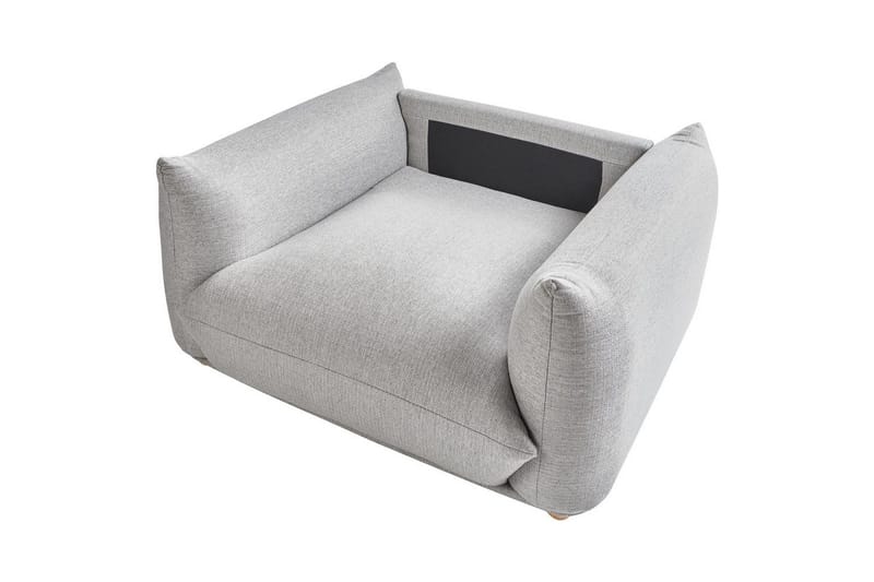 Fåtölj Luvos - Grå, ljust trä - Möbler - Fåtölj & stolar - Fåtölj