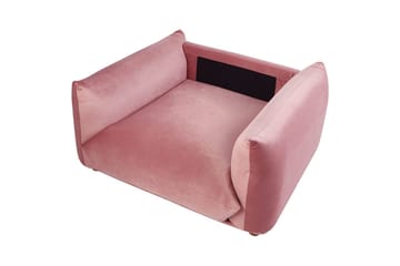 Fåtölj Luvos - Rosa, mörkt trä - Möbler - Fåtölj & stolar - Fåtölj