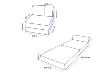 Magaria Bäddfåtölj - Beige - Möbler - Fåtölj & stolar - Fåtölj - Bäddfåtölj