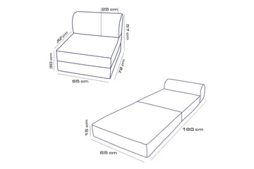 Magaria Bäddfåtölj - Ljusgrå - Möbler - Fåtölj & stolar - Fåtölj - Bäddfåtölj