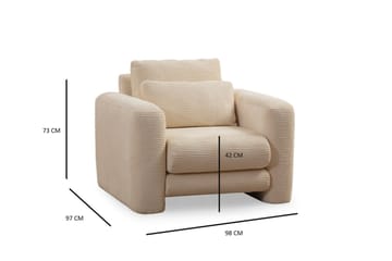 Makhan Fåtölj - Beige - Möbler - Fåtölj & stolar - Fåtölj