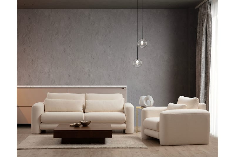 Makhan Fåtölj - Ljusbeige - Möbler - Fåtölj & stolar - Fåtölj