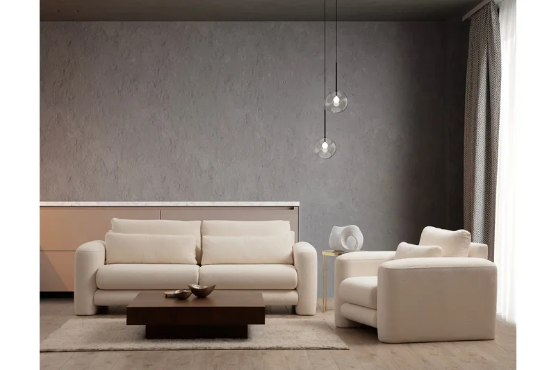 Makhan Fåtölj - Ljusbeige - Möbler - Fåtölj & stolar - Fåtölj