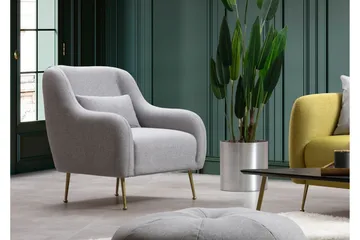 Makiylah Fåtölj med Armstöd - Grå - Möbler - Fåtölj & stolar - Fåtölj